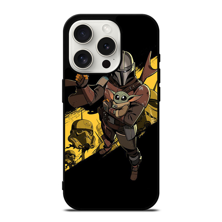 THE MANDALORIAN BABY YODA STAR WARS iPhone 15 Pro Case Cover