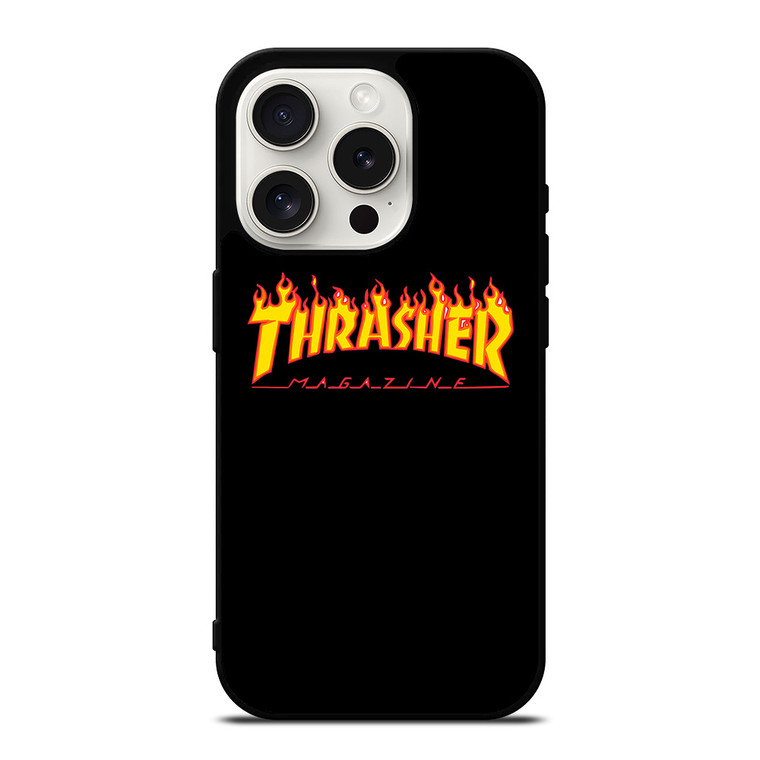 THRASHER LOGO SKATEBOARD MAGAZINE iPhone 15 Pro Case Cover