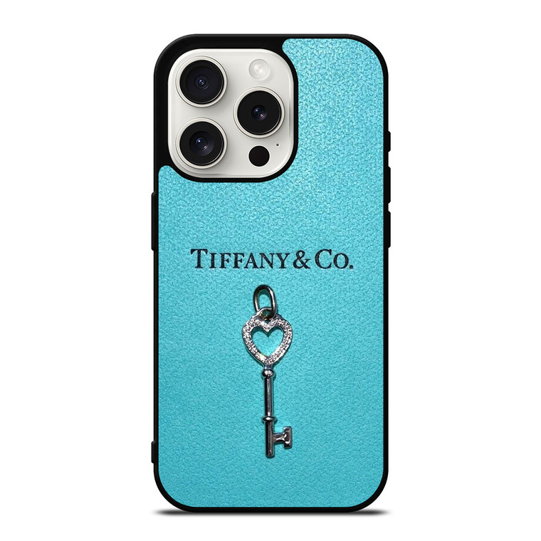 TIFFANY AND CO KEY LEATHER iPhone 15 Pro Case Cover