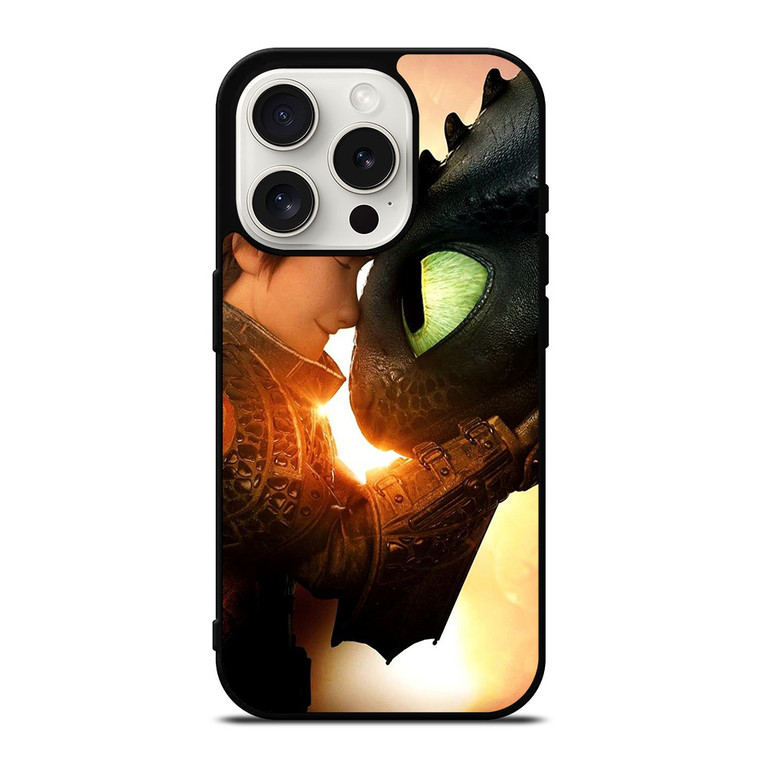 TOOTHLESS AND HICCUP TRAIN YOUR DRAGON iPhone 15 Pro Case Cover