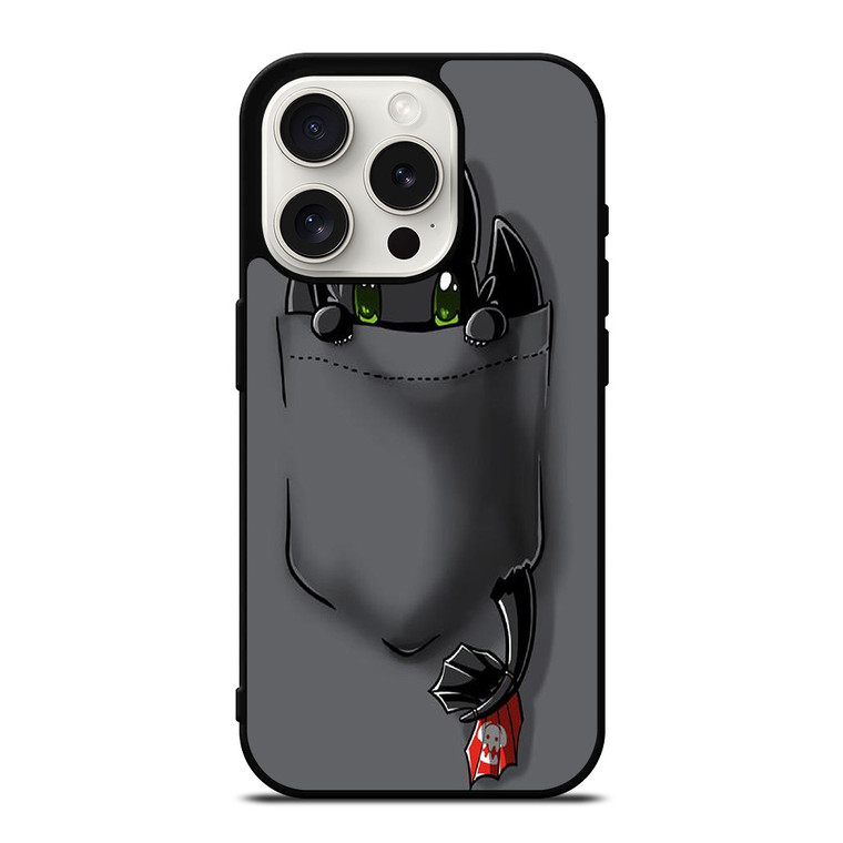 TOOTHLESS CUTE POCKET iPhone 15 Pro Case Cover