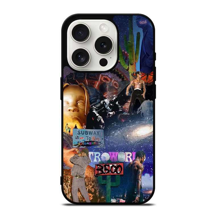 TRAVIS SCOTT COLLAGE iPhone 15 Pro Case Cover