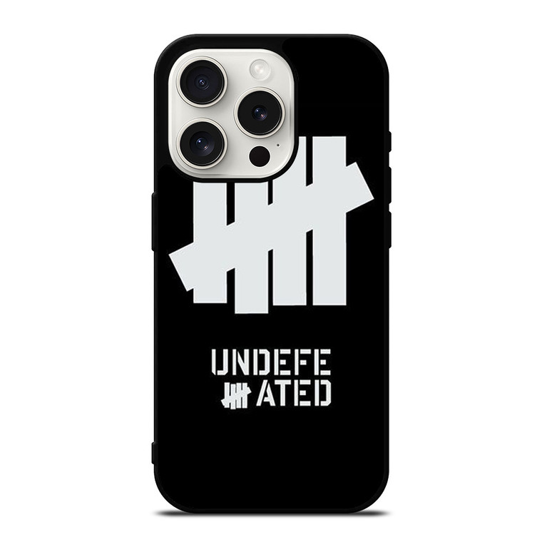 UNDEFEATED BLACK LOGO iPhone 15 Pro Case Cover
