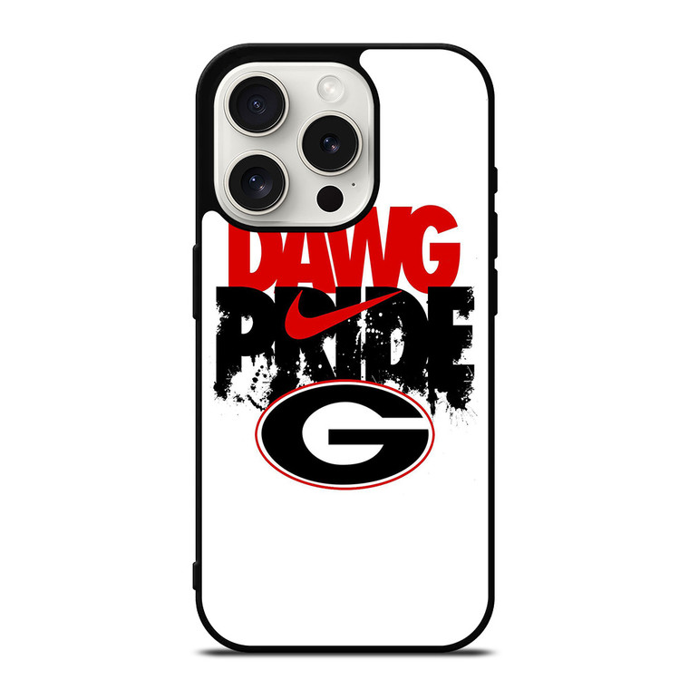 UNIVERSITY OF GEORGIA BULLDOGS ART iPhone 15 Pro Case Cover