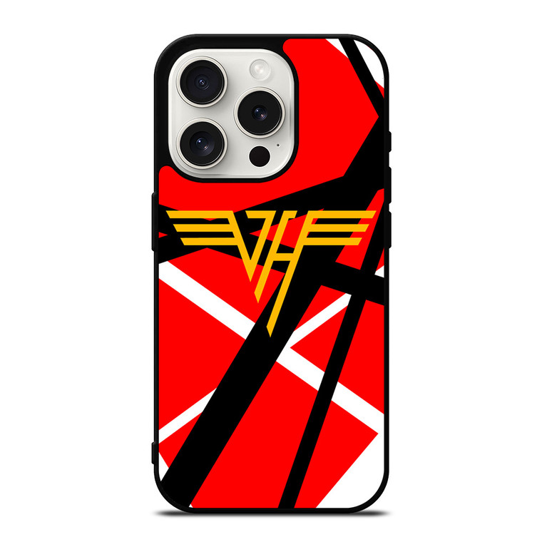 VAN HALLEN RED ABSTRACT LOGO iPhone 15 Pro Case Cover