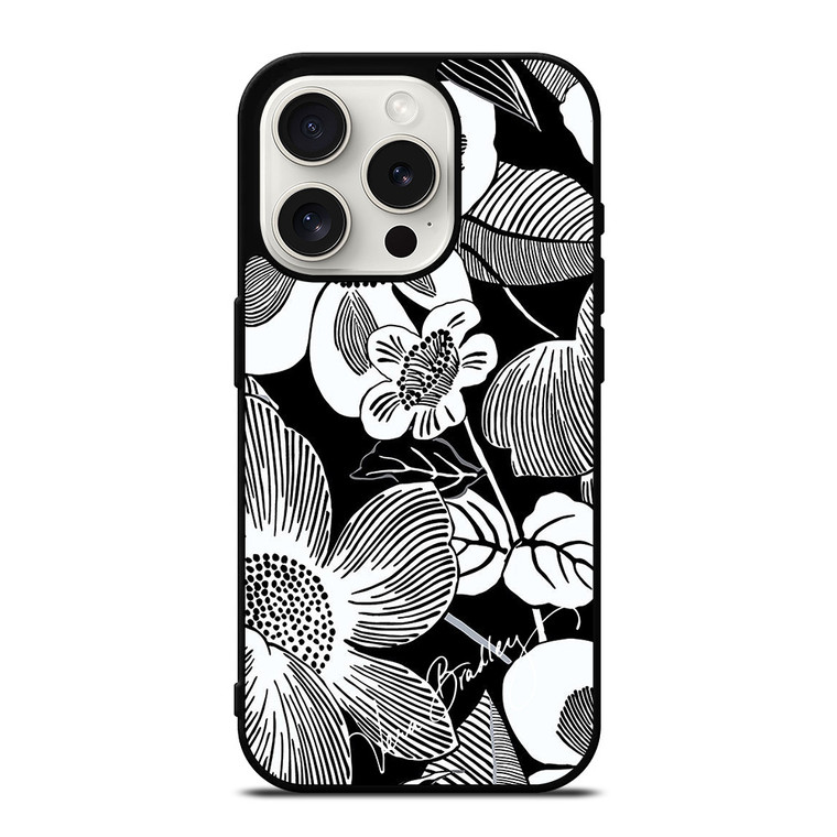VERA BRADLEY WHITE BLOOMS iPhone 15 Pro Case Cover