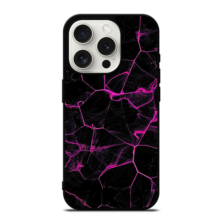 VIOLET ABSTRACT SMOKED GRID iPhone 15 Pro Case Cover