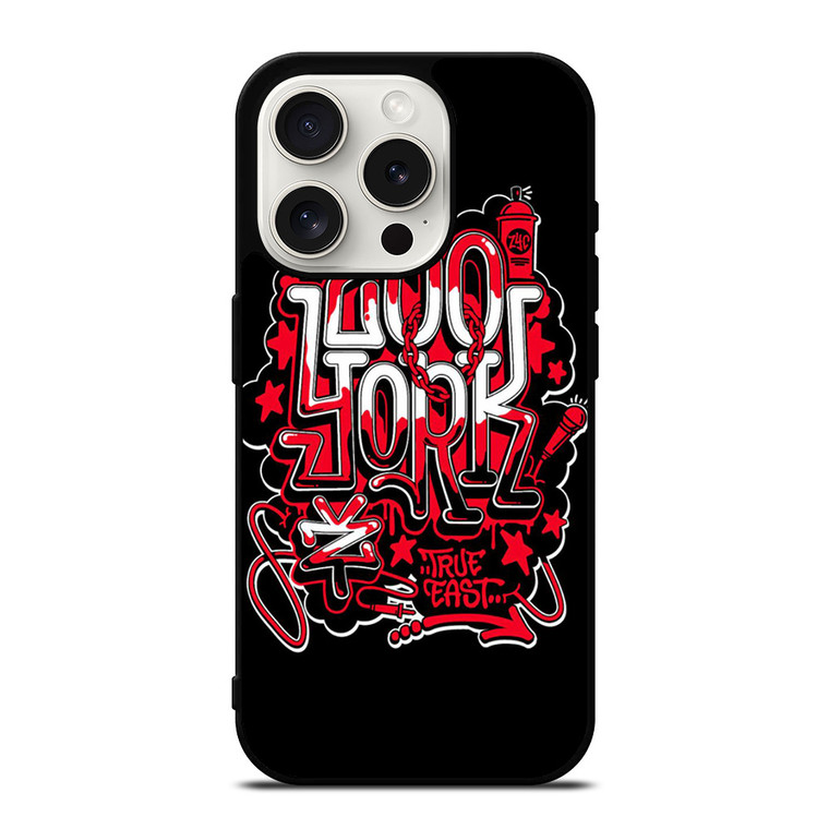 ZOO YORK LOGO TRUE EAST iPhone 15 Pro Case Cover