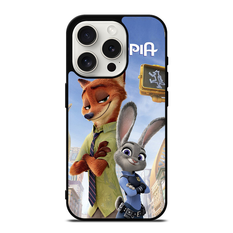 ZOOTOPIA NICK AND JUDY DISNEY iPhone 15 Pro Case Cover