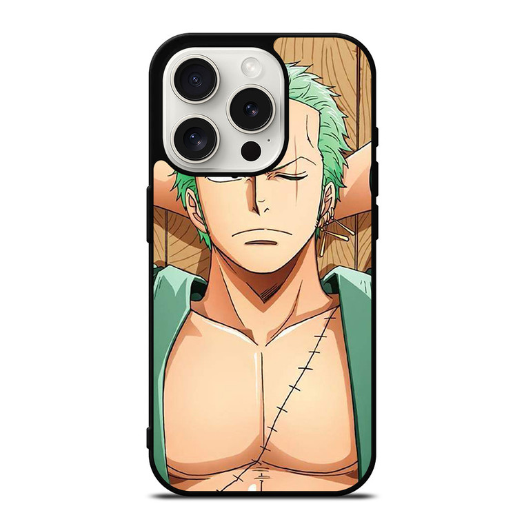 ZORO ONE PIECE ANIME iPhone 15 Pro Case Cover