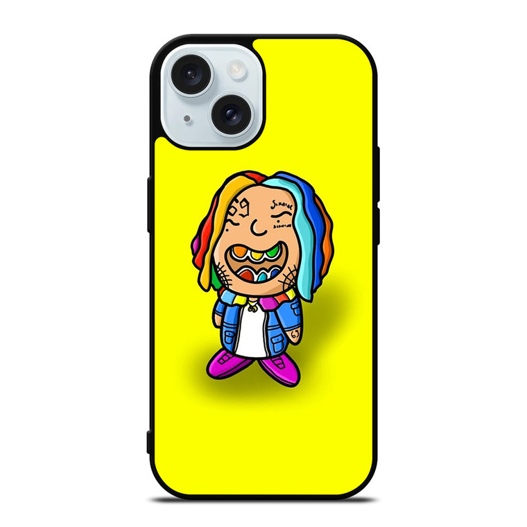 6IX9INE 69 SIXNINE RAPPER CARTOON iPhone 15 Case Cover