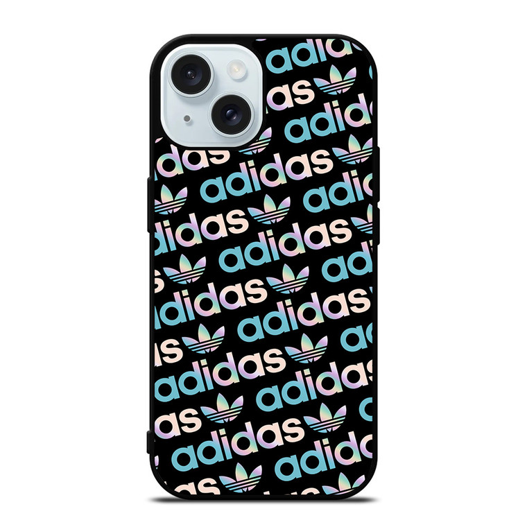 ADIDAS HOLOGRAPHIC LOGO iPhone 15 Case Cover