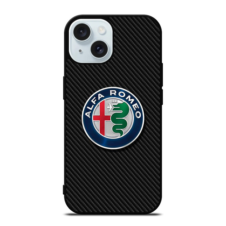 ALFA ROMEO CARBON iPhone 15 Case Cover