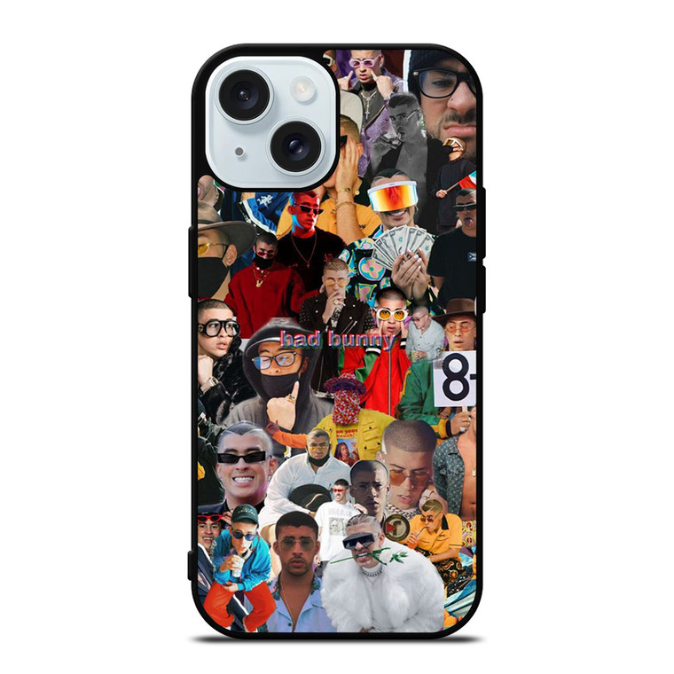 BAD BUNNY COLLAGE iPhone 15 Case Cover