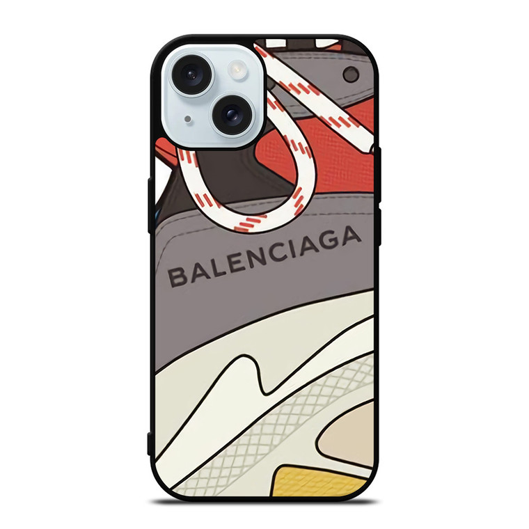 BALENCIAGA SHOES LOGO iPhone 15 Case Cover