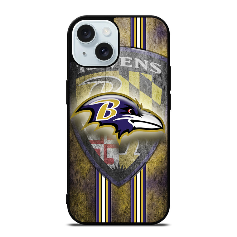 BALTIMORE RAVENS FOOTBALL iPhone 15 Case Cover BALTIMORE RAVENS FOOTBALL iPhone 15 Case Cover