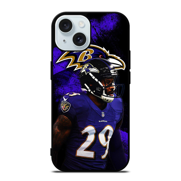 BALTIMORE RAVENS MARLON HUMPHREY 29 NFL iPhone 15 Case Cover