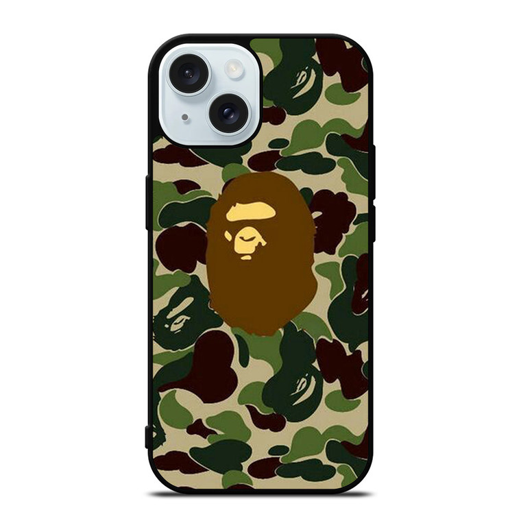 BATHING APE BAPE CAMO iPhone 15 Case Cover