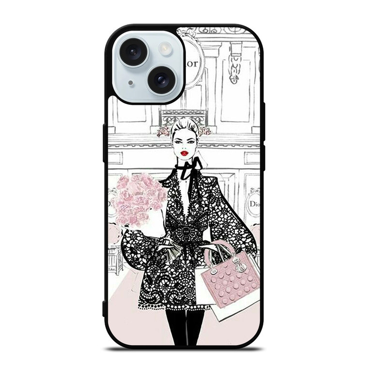 BEAUTY FASHION MEGAN HESS iPhone 15 Case Cover