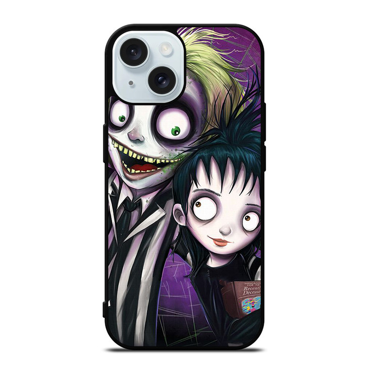 BEETLEJUICE TIM BURTON CARTOON 2 iPhone 15 Case Cover