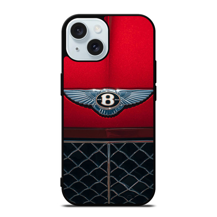 BENTLEY LOGO CAR ICON RED iPhone 15 Case Cover