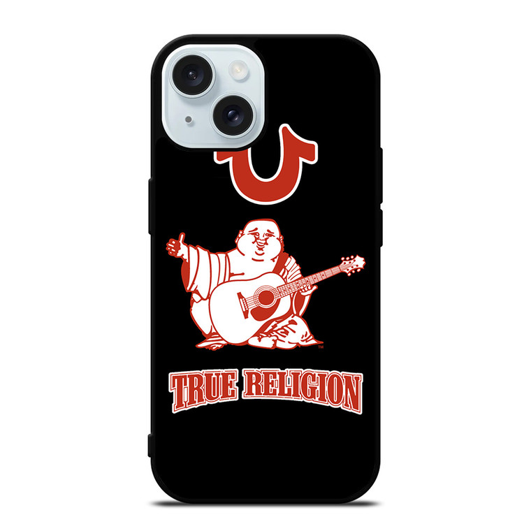 BIG BUDDHA TRUE RELIGION LOGO iPhone 15 Case Cover