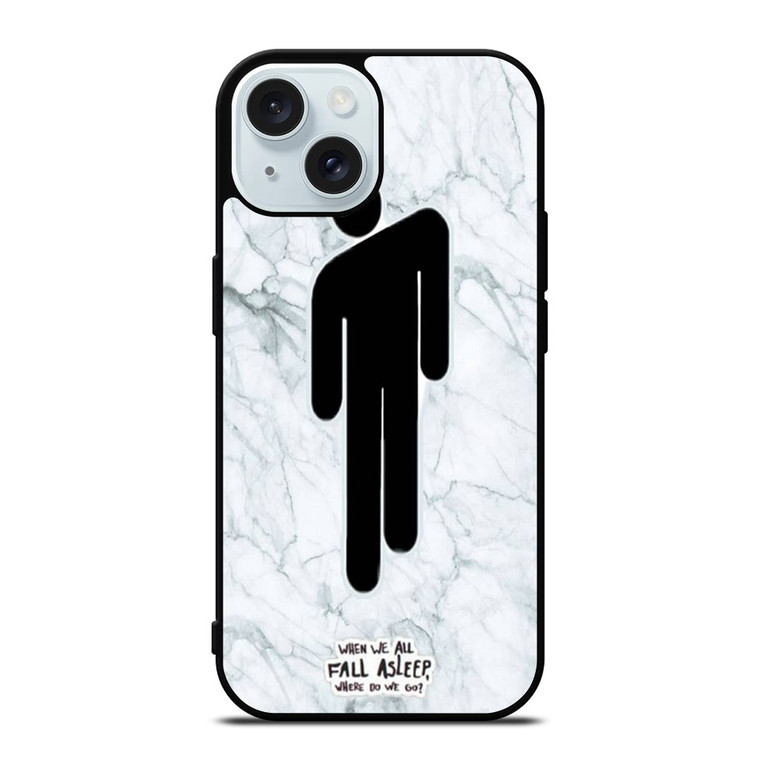 BILLIE EILISH LOGO MARBLE iPhone 15 Case Cover BILLIE EILISH LOGO MARBLE iPhone 15 Case Cover
