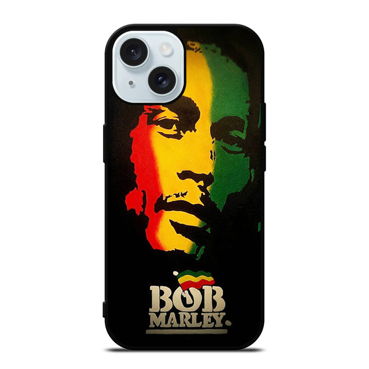 BOB MARLEY RASTA ART FACE iPhone 15 Case Cover
