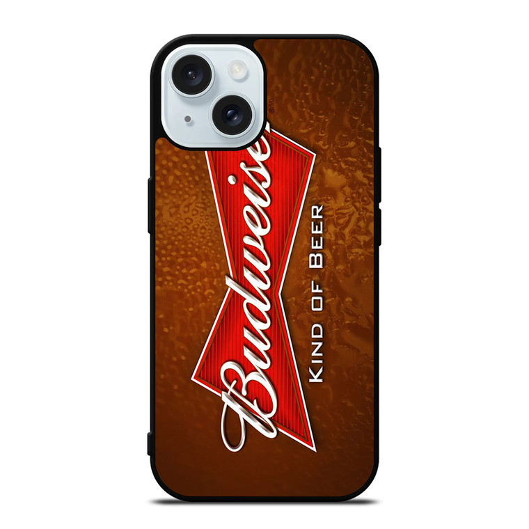 BUDWEISER KING OF BEAR LOGO iPhone 15 Case Cover