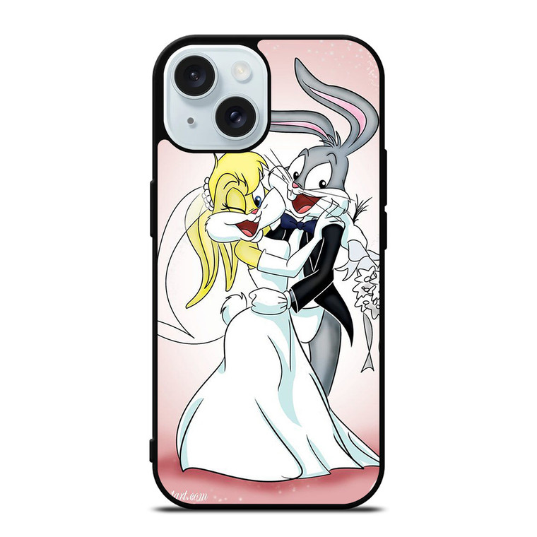 BUGS BUNNY AND LOLA LOVE iPhone 15 Case Cover