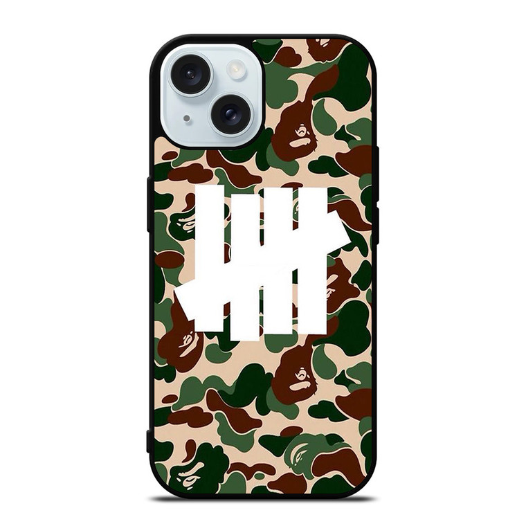 CAMO UNDEFEATED LOGO iPhone 15 Case Cover