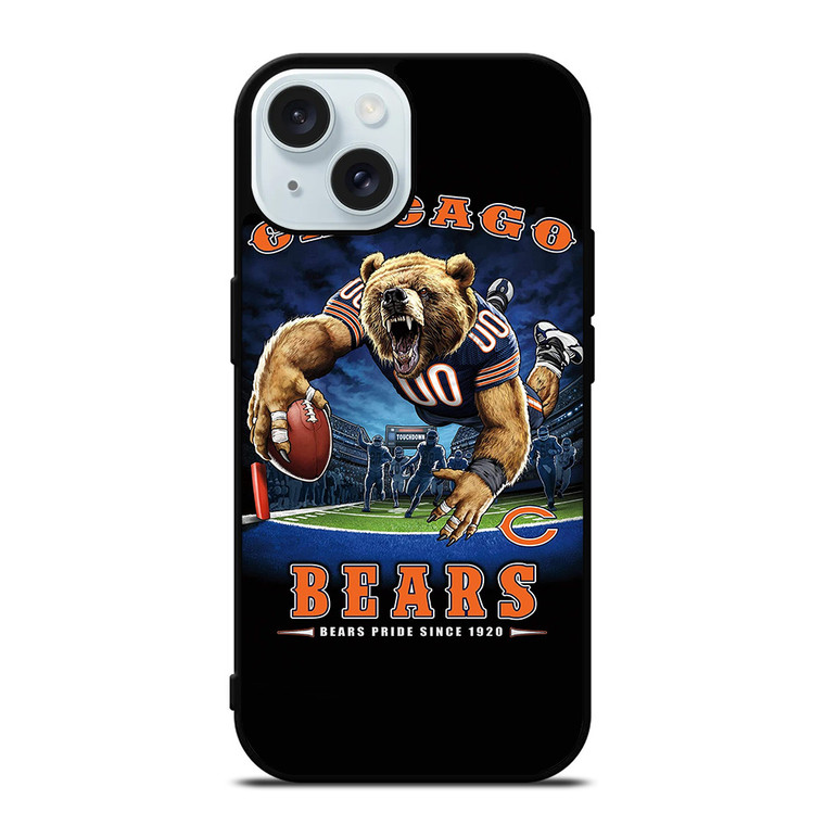 CHICAGO BEARS FOOTBALL MASCOT iPhone 15 Case Cover