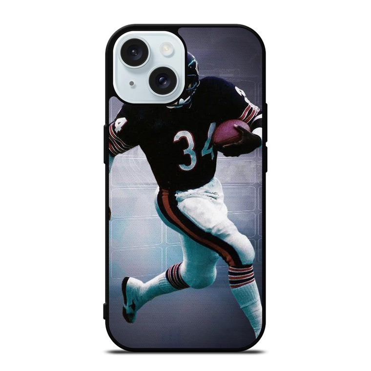 CHICAGO BEARS WALTER PAYTON NFL FOOTBALL 2 iPhone 15 Case Cover