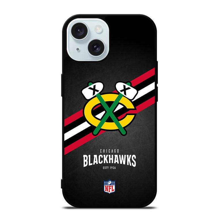 CHICAGO BLACKHAWKS NFL SYMBOL iPhone 15 Case Cover