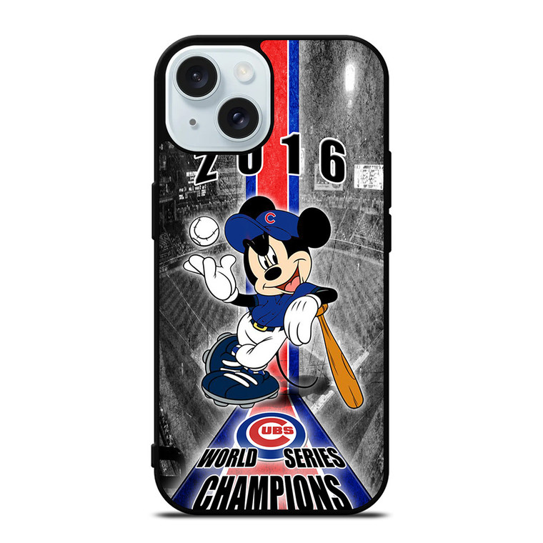 CHICAGO CUBS MICKEY MOUSE iPhone 15 Case Cover