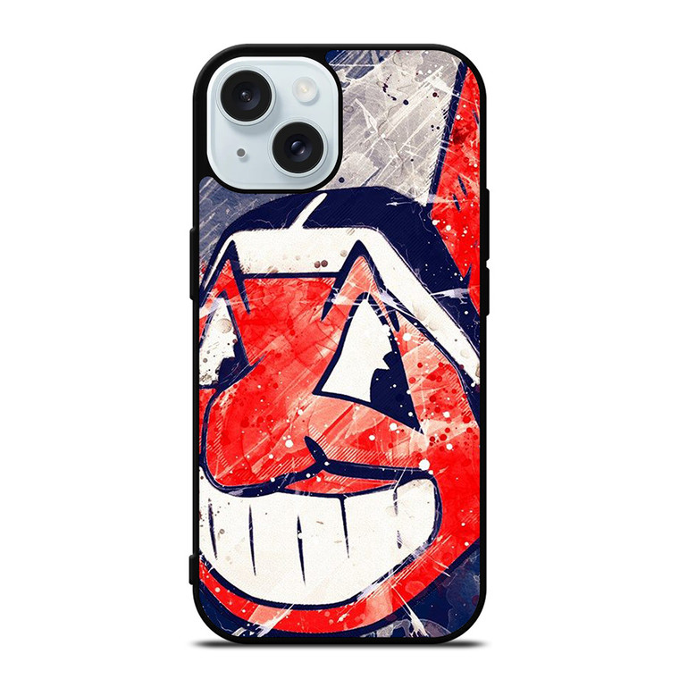 CLEVELAND INDIANS LOGO BASEBALL TEAM MLB ICON iPhone 15 Case Cover