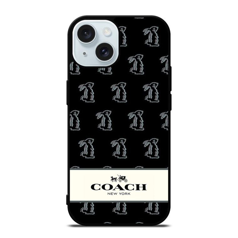 COACH NEW YORK BUNNY iPhone 15 Case Cover