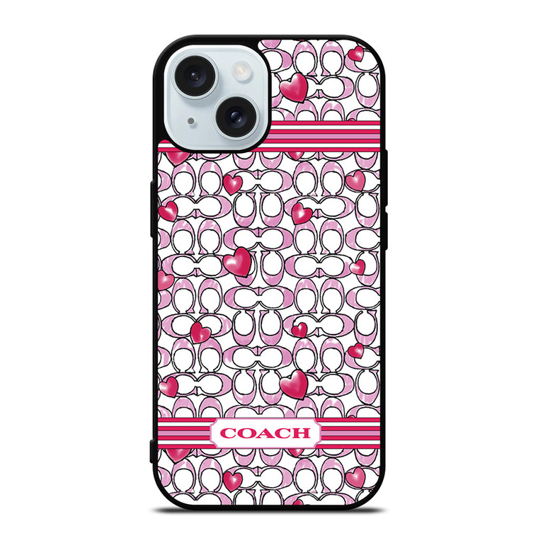 COACH NEW YORK LOVE iPhone 15 Case Cover