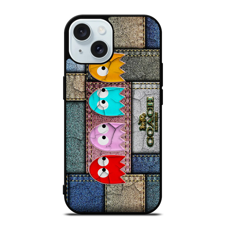 COACH NEW YORK PAC MAN iPhone 15 Case Cover
