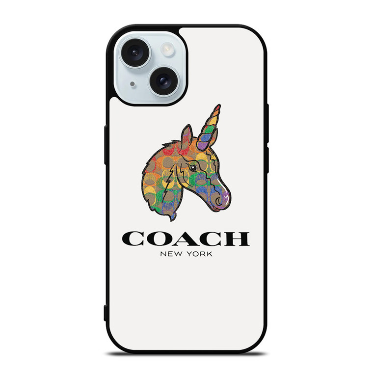 COACH NEW YORK UNICORN iPhone 15 Case Cover