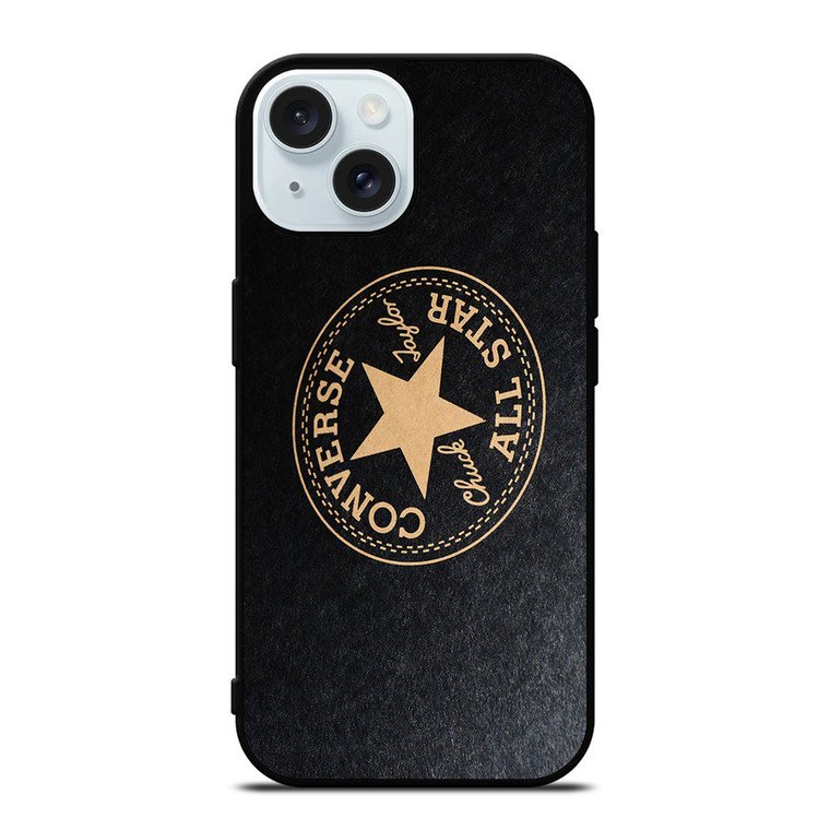 CONVERSE ALL STAR SUEDE LOGO iPhone 15 Case Cover CONVERSE ALL STAR SUEDE LOGO iPhone 15 Case Cover