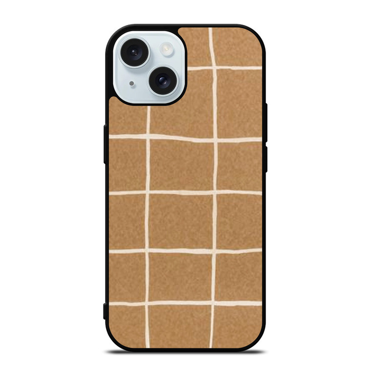 COQUETTE BROWN PATTERN iPhone 15 Case Cover