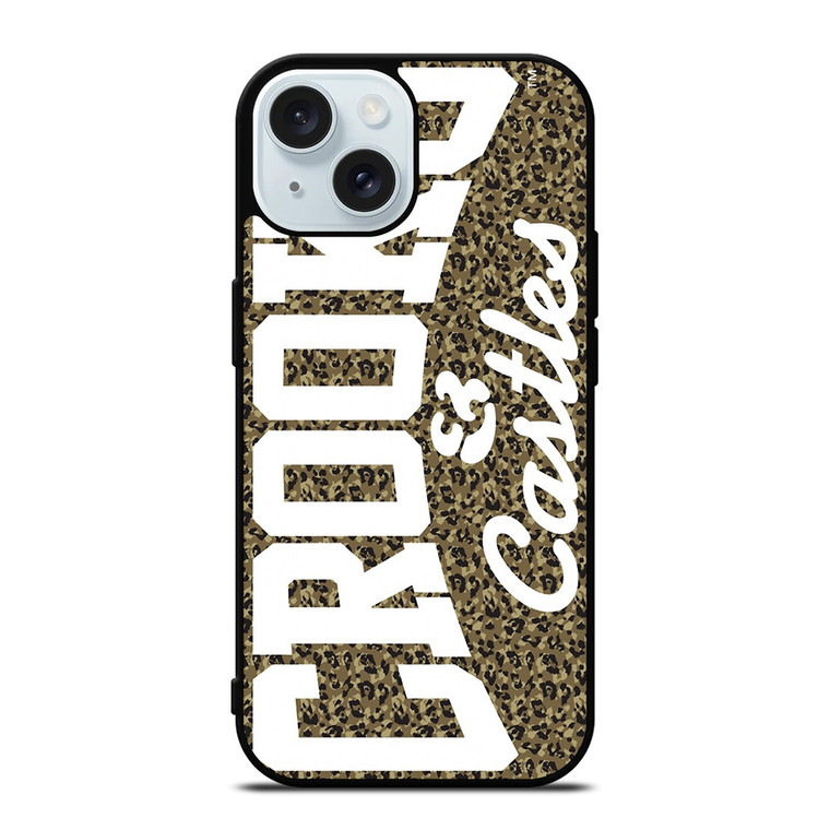CROOKS AND CASTLES LEOPARD SKIN iPhone 15 Case Cover
