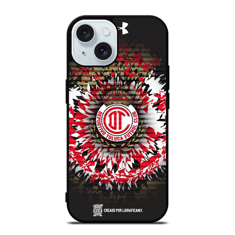 DEPORTIVO TOLUCA FOOTBALL LOGO iPhone 15 Case Cover