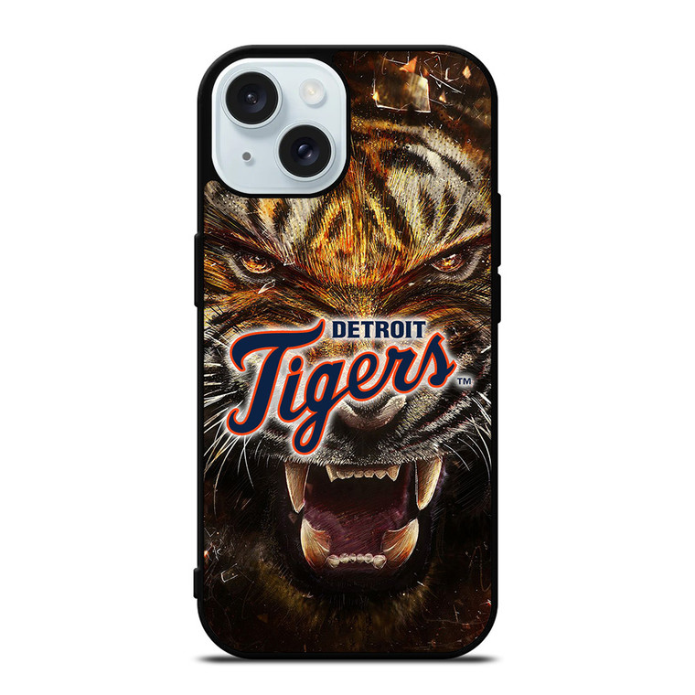DETORIT TIGERS CLUB ICON BASEBALL TEAM MLB LOGO iPhone 15 Case Cover
