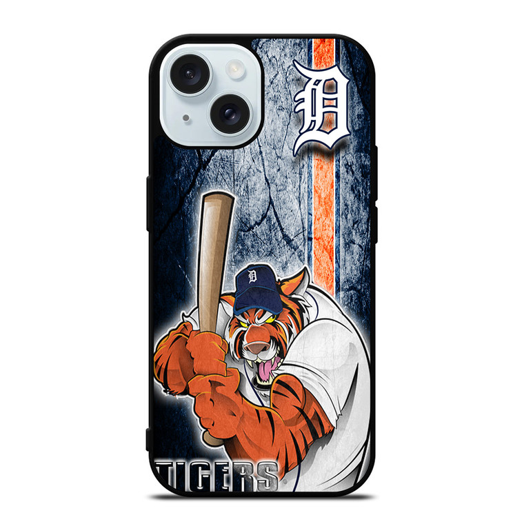 DETROIT TIGERS TEAM MASCOT iPhone 15 Case Cover