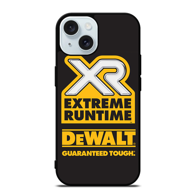 DEWALT TOOLS EXTREME RUNTIME iPhone 15 Case Cover DEWALT TOOLS EXTREME RUNTIME iPhone 15 Case Cover