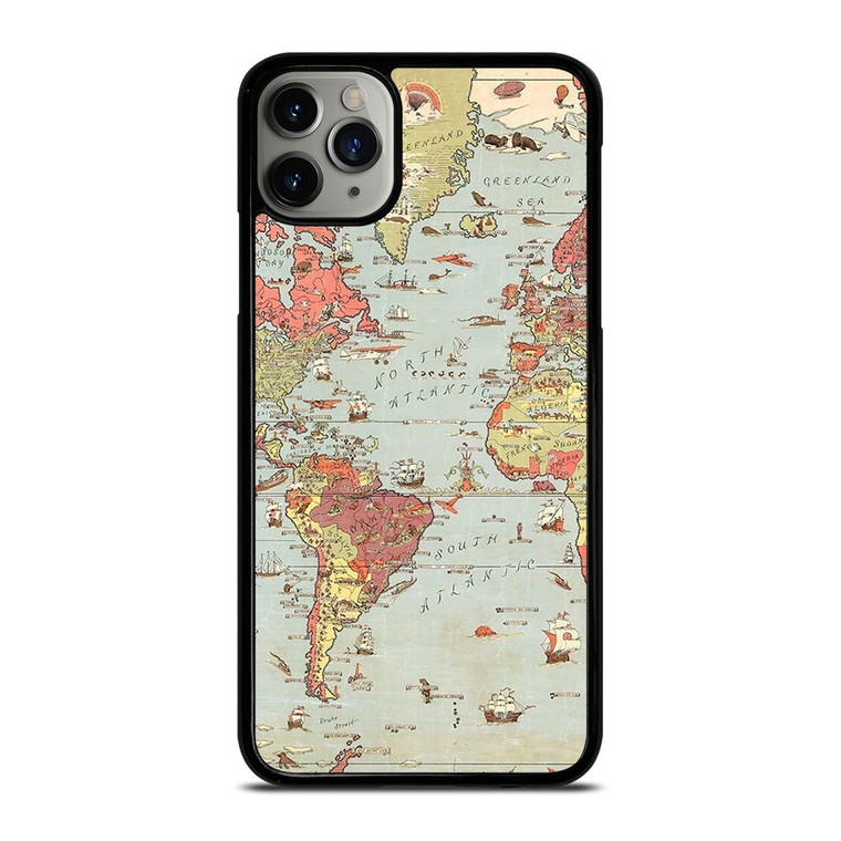 VINTAGE MAP iPhone 11 Pro Max Case Cover