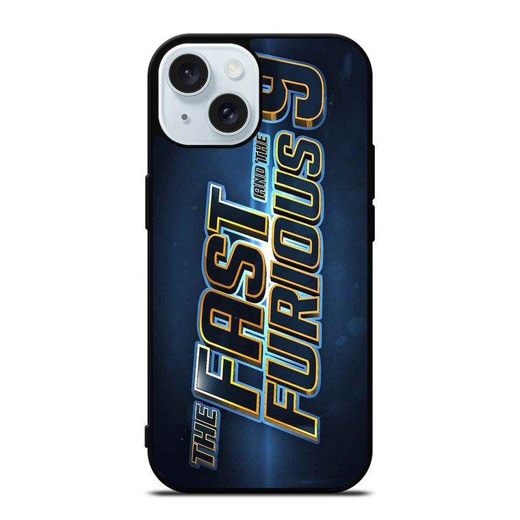DOM FAST AND FURIOUS 9 LOGO iPhone 15 Case Cover