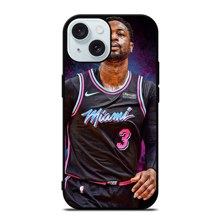 DWYANE WADE MIAMI HEAT NBA iPhone 15 Case Cover